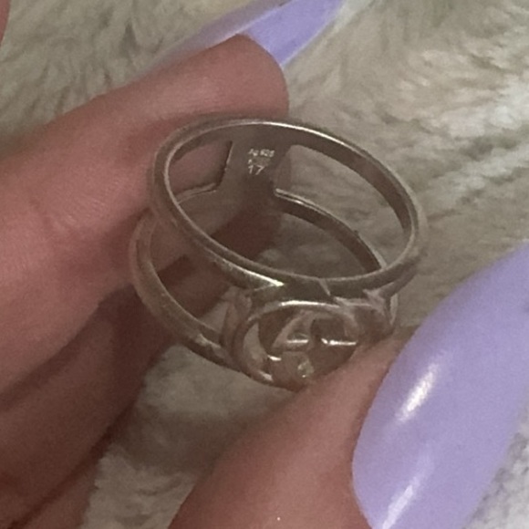 GUCCI INTERLOCKING WIDE OPEN BAND - Picture 2 of 7